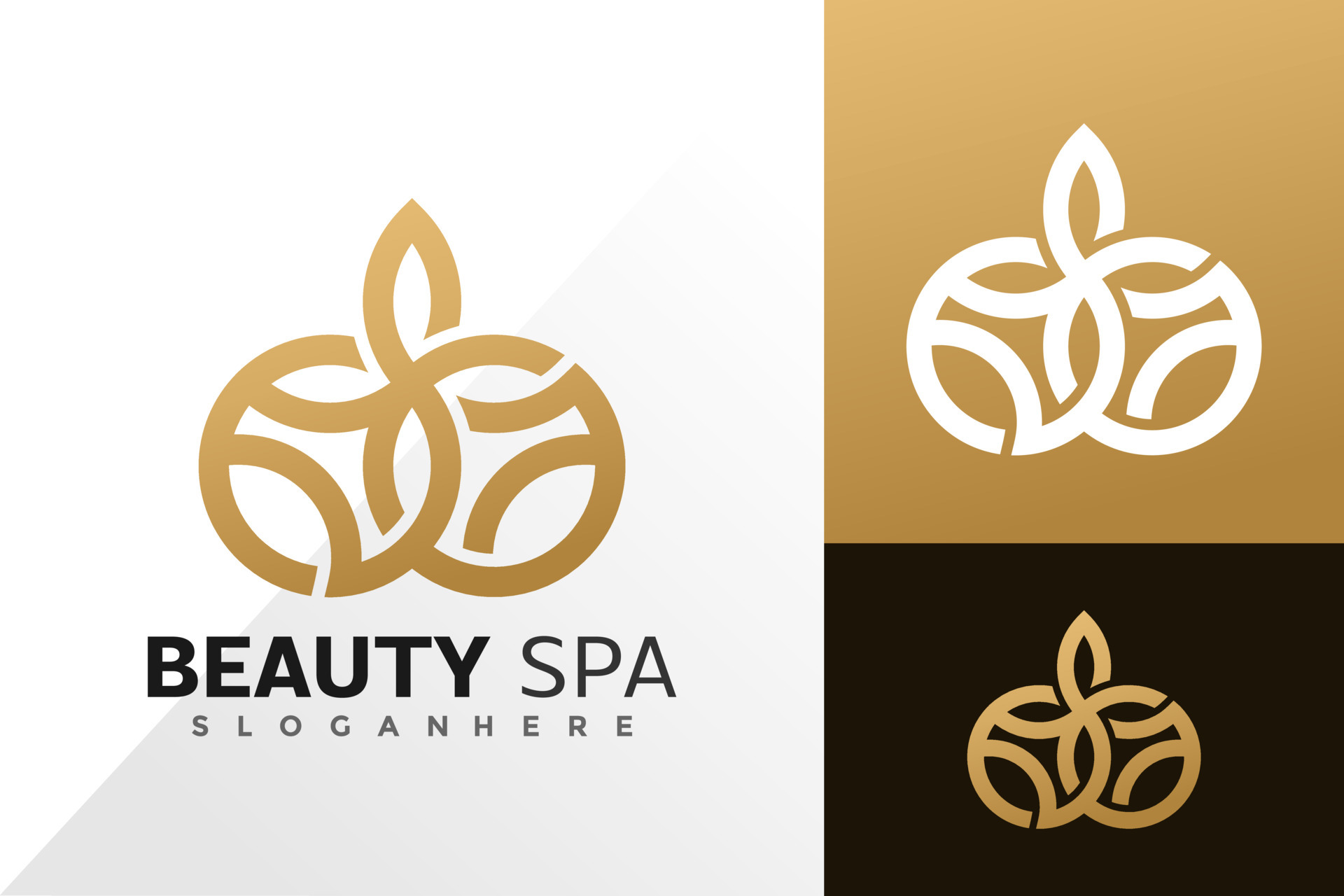 Beauty spa logo vector design. Abstract emblem, designs concept, logos