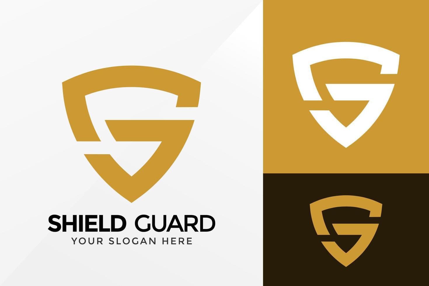 Letra sg shield guard logo design, vector de logotipos de identidad de marca, logotipo moderno, plantilla de ilustración de vector de diseños de logotipos