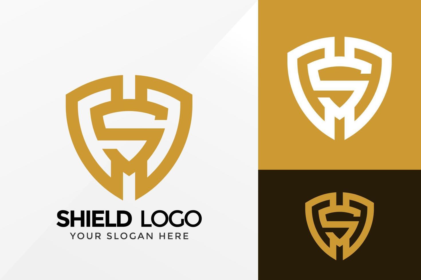 Letter S Shield Logo Design, Brand Identity logos vector, modern logo, Logo Designs Vector Illustration Template