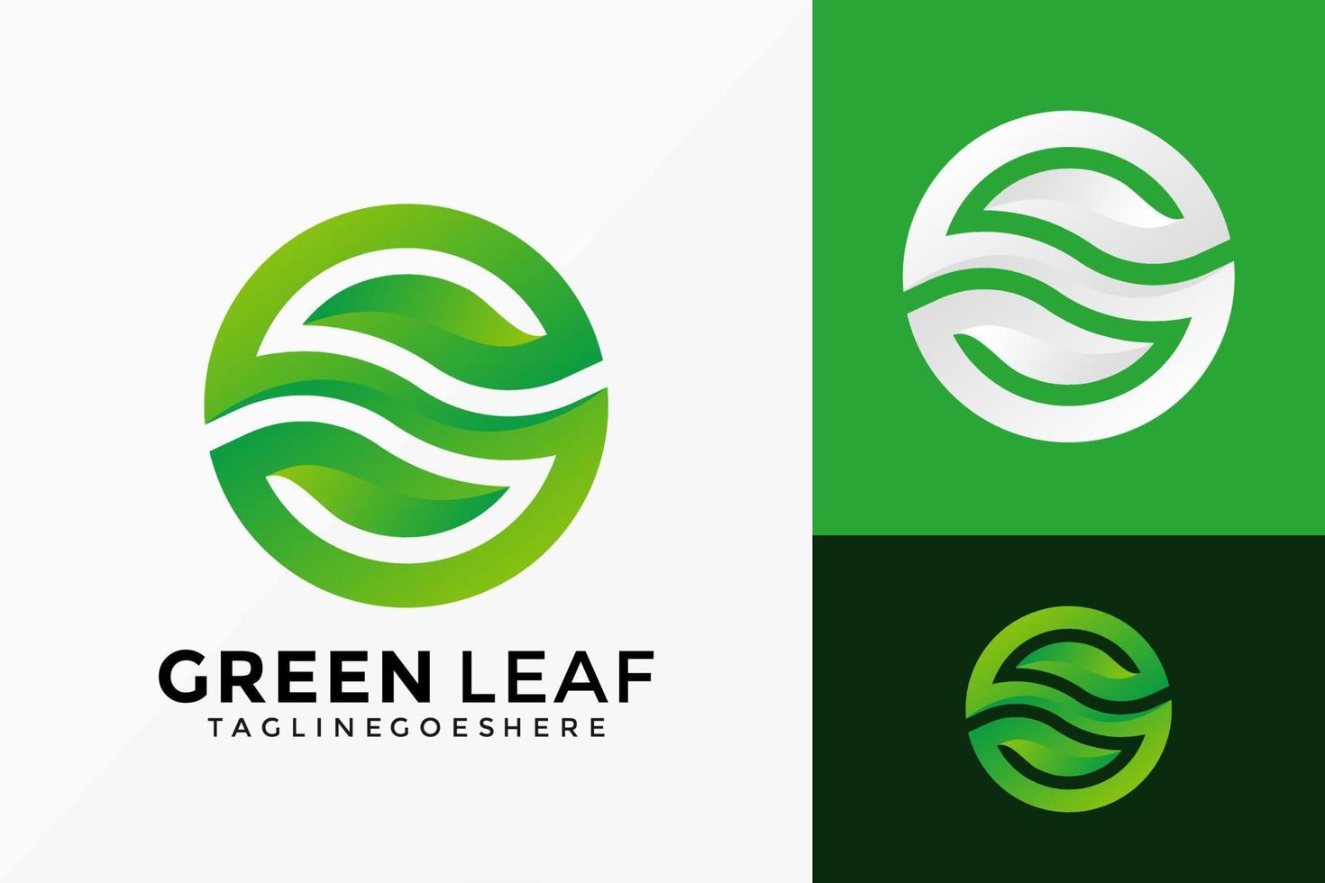 Resumen letra s diseño de vector de logotipo de hoja verde. emblema de identidad de marca, concepto de diseños, logotipos, elemento de logotipo para plantilla.