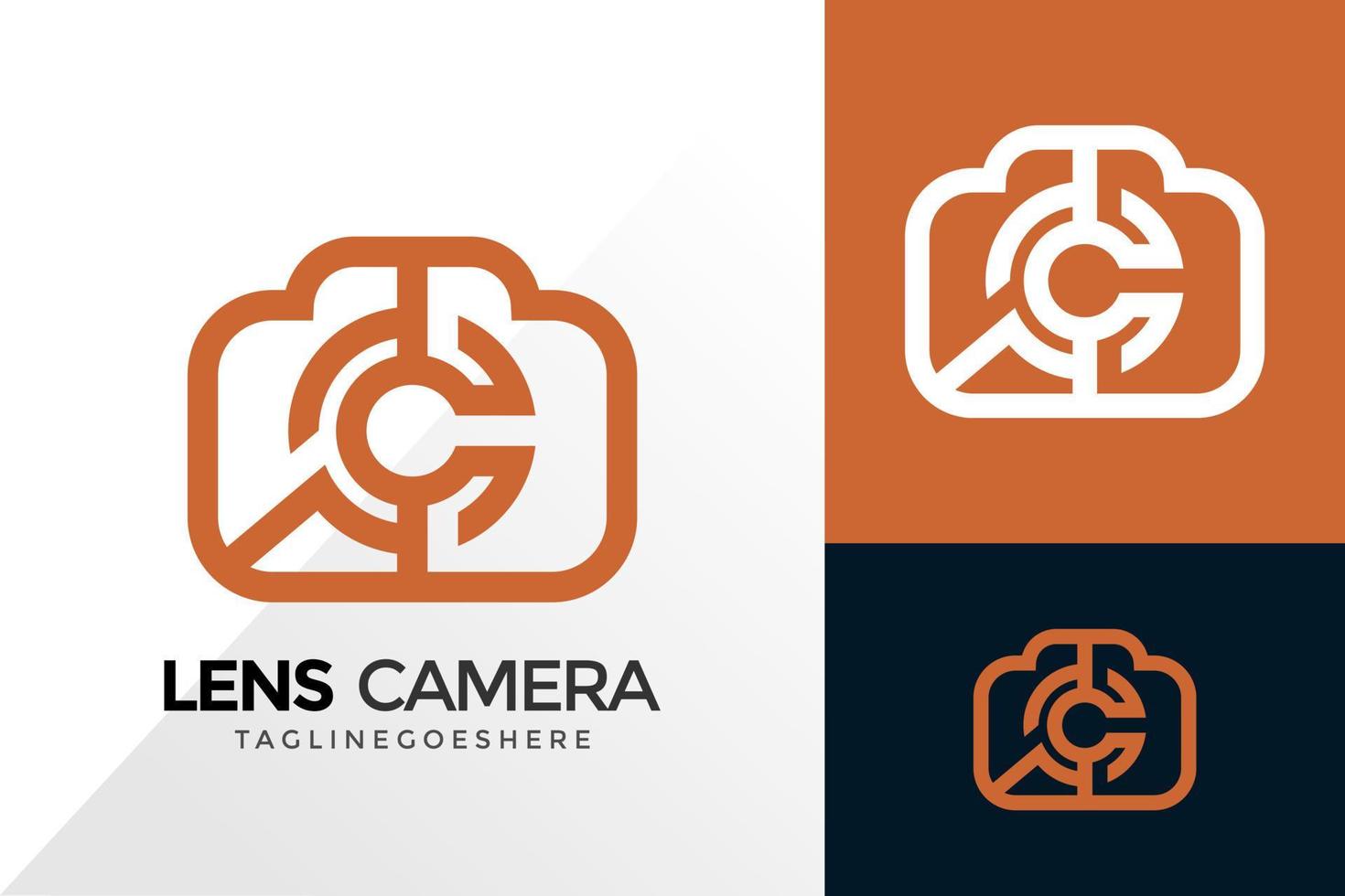 Letter C Lens Camera Logo Design, Brand Identity Logos Designs Vector Illustration Template