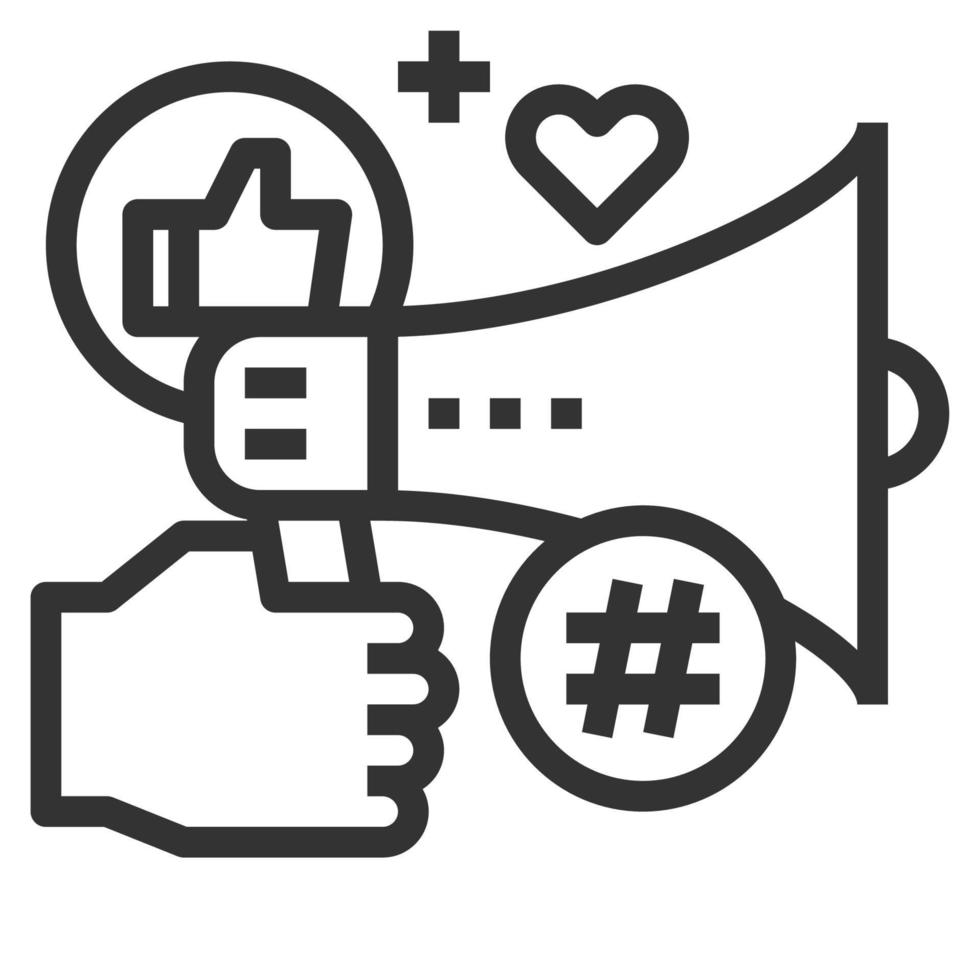 SOCIAL LINE ICON LOGO VECTOR