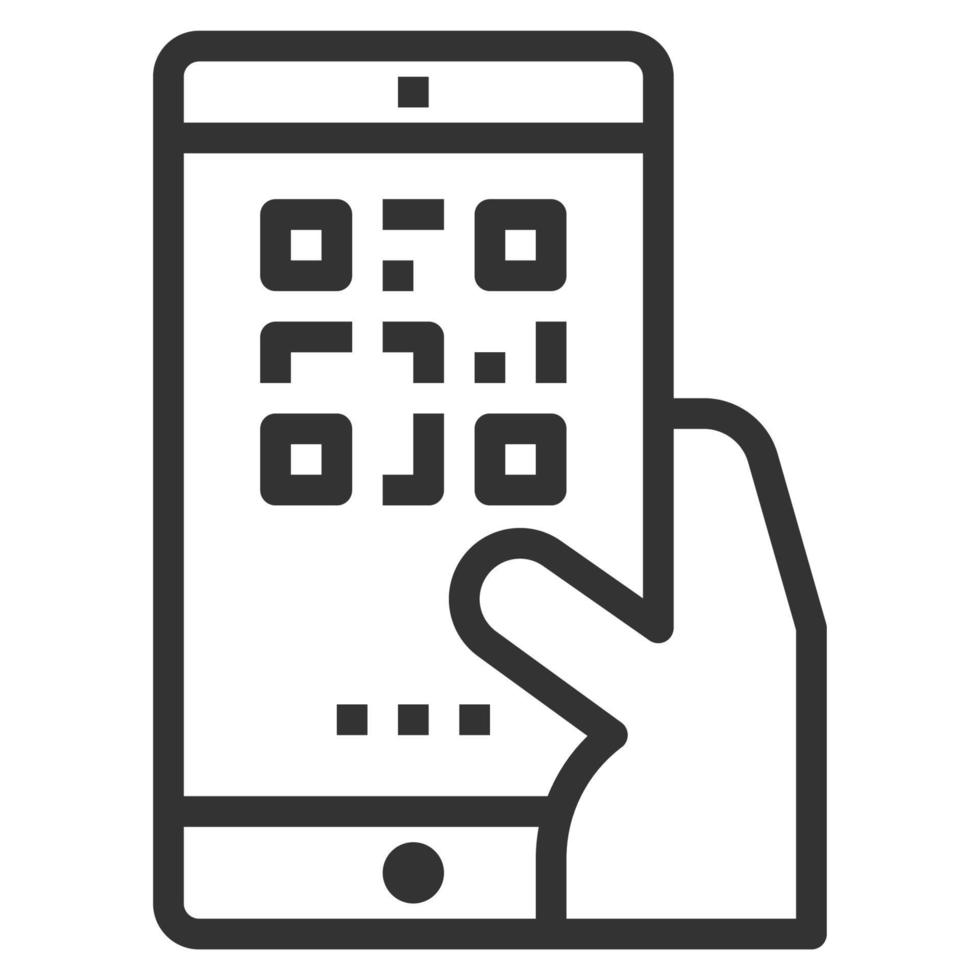 CASHLESS LINE ICON vector