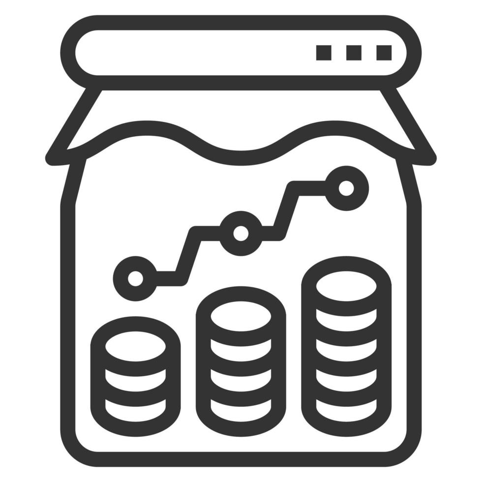 FUND LINE ICON vector