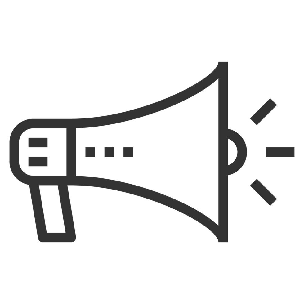 ADVERTISING LINE ICON LOGO VECTOR