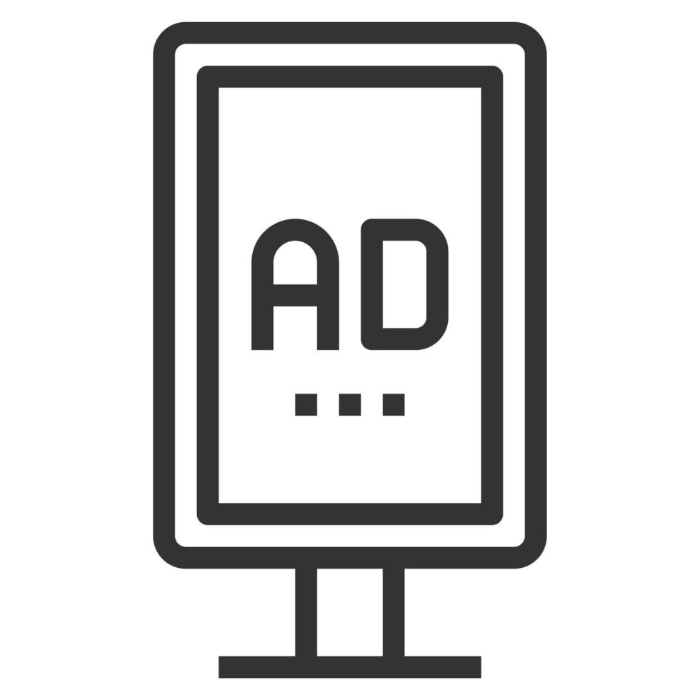 POSTER LINE ICON LOGO VECTOR