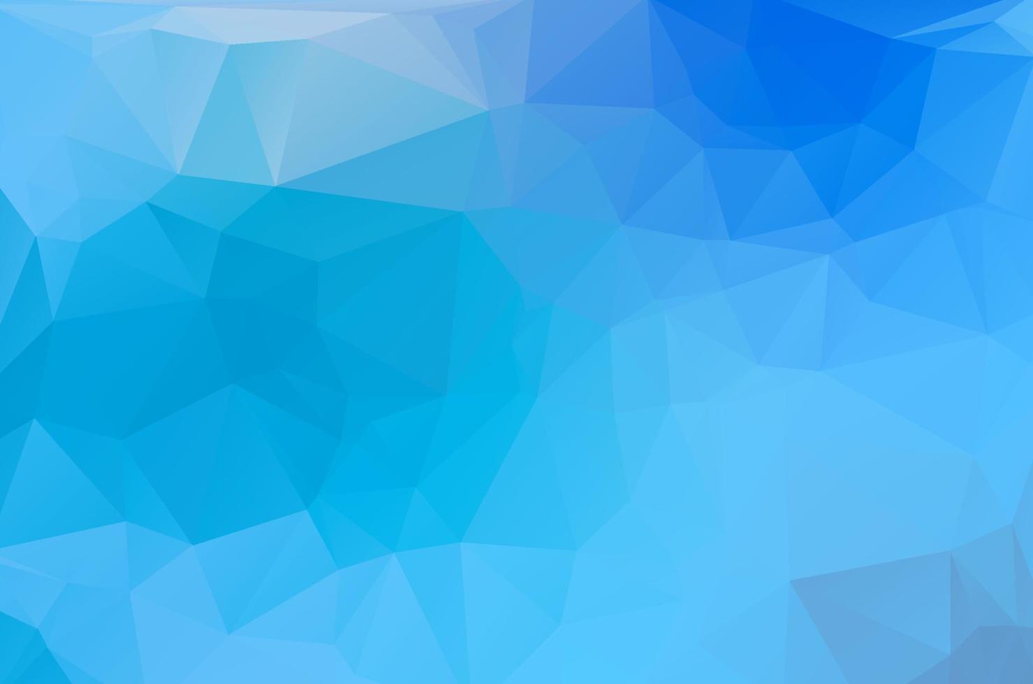 Abstract blue color low poly crystal background. Polygon design pattern. Low poly vector illustration, low polygon background.