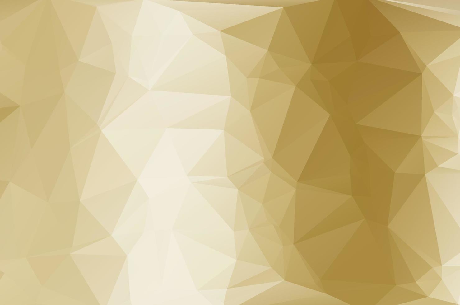 Gold Low poly crystal background. Polygon design pattern. Golden Low poly vector illustration, low polygon background.