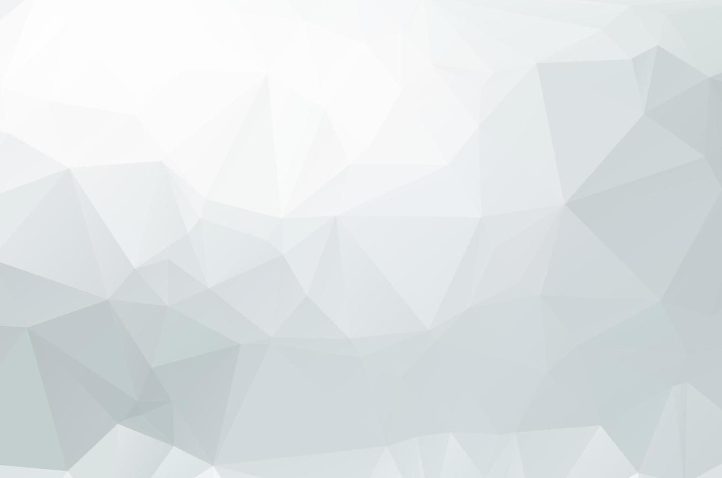 White Grey Low poly crystal background. Polygon design pattern. environment green Low poly vector illustration, low polygon background.