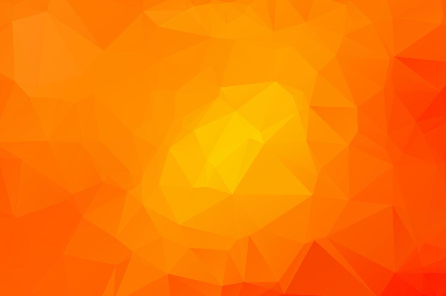 Orange Low poly crystal background. Polygon design pattern. environment green Low poly vector illustration, low polygon background.