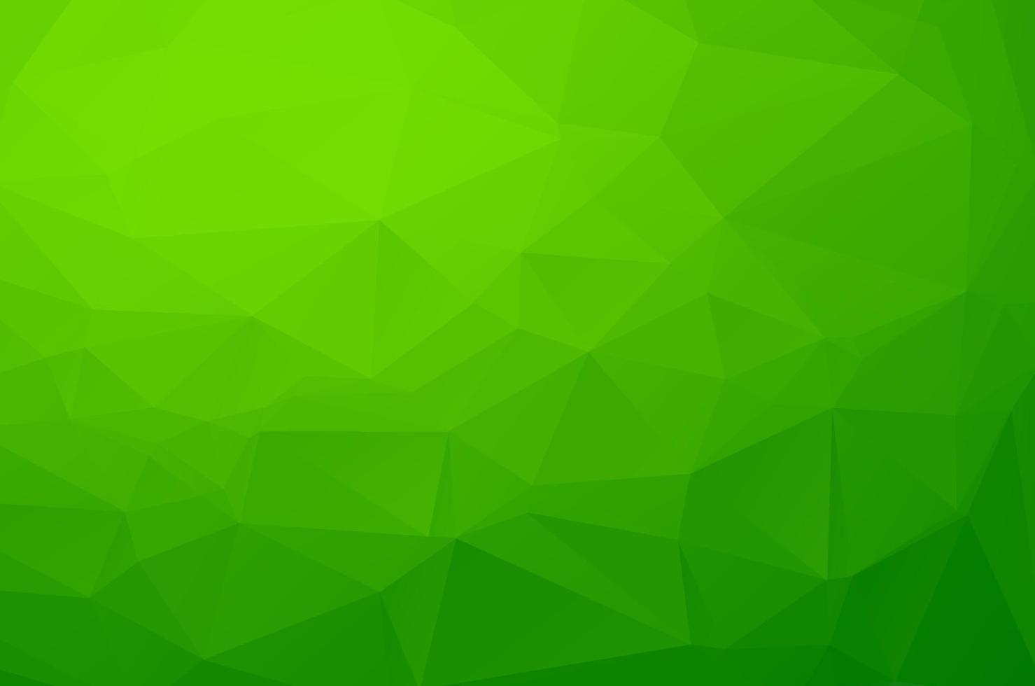 Abstract green low poly crystal background. Polygon design pattern. Low poly vector illustration, low polygon background.