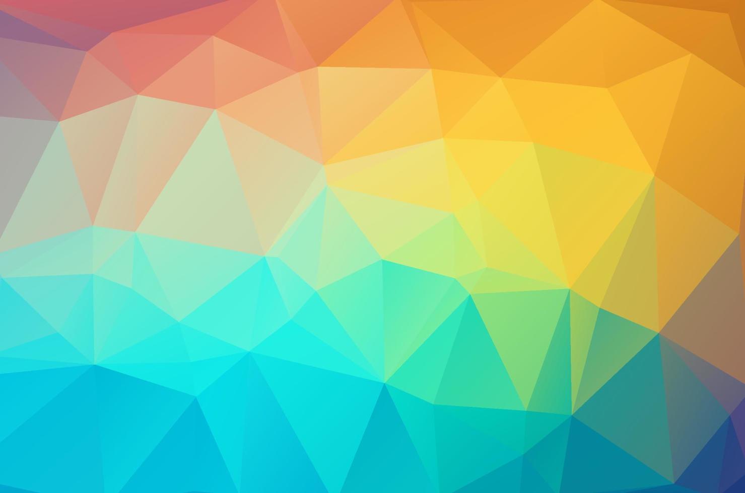 Abstract multicolor low poly crystal background. Polygon design pattern. Low poly vector illustration, low polygon background.