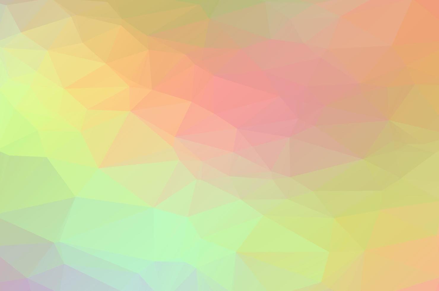 Light colorful Low poly crystal background. Polygon design pattern. Low poly vector illustration, low polygon background.