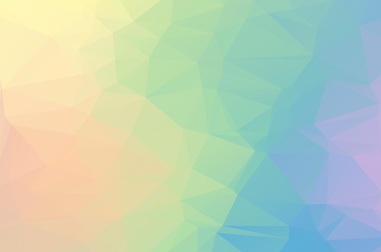 Light colorful Low poly crystal background. Polygon design pattern. Low poly vector illustration, low polygon background.
