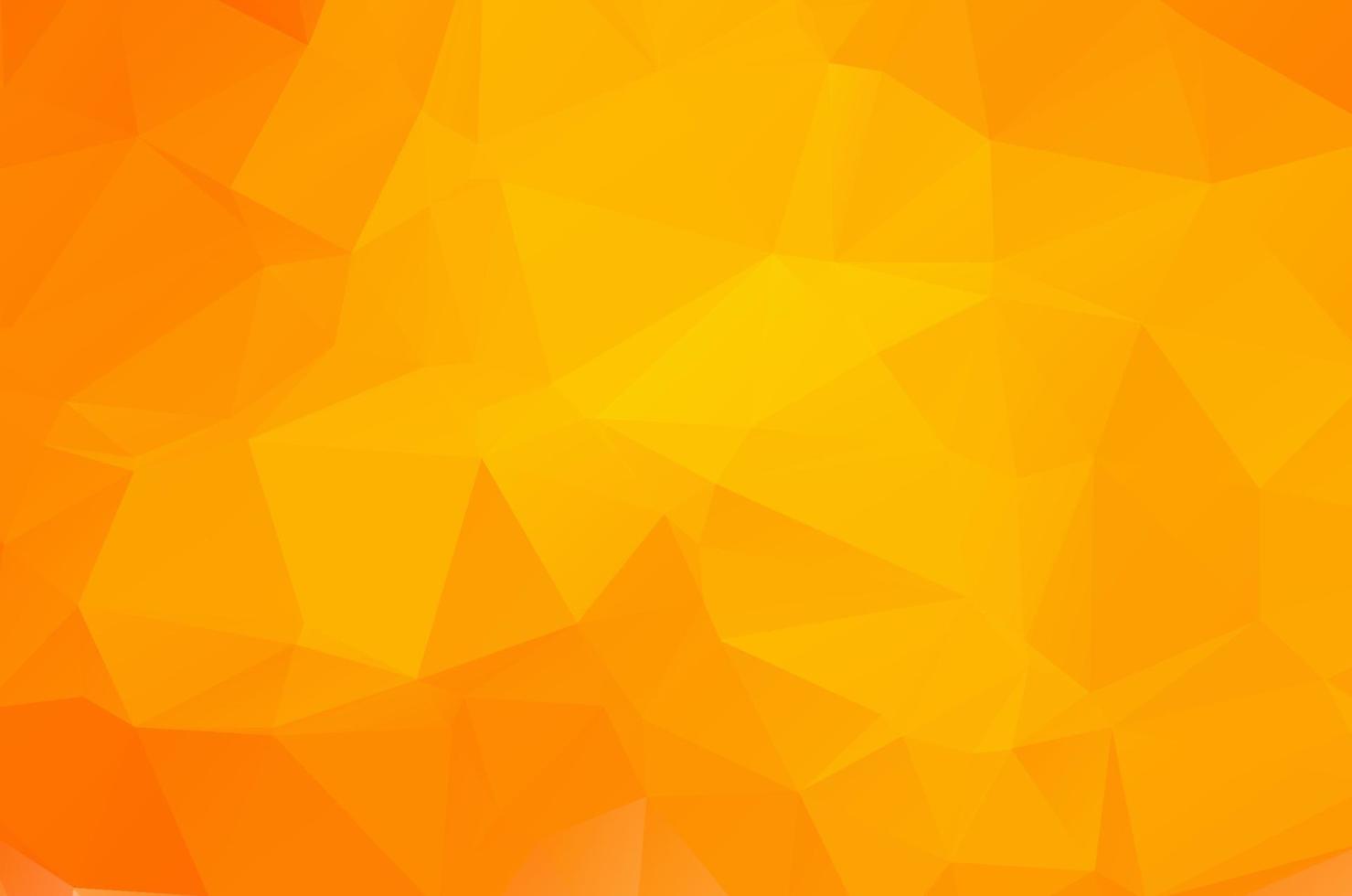 Orange Low poly crystal background. Polygon design pattern. environment green Low poly vector illustration, low polygon background.