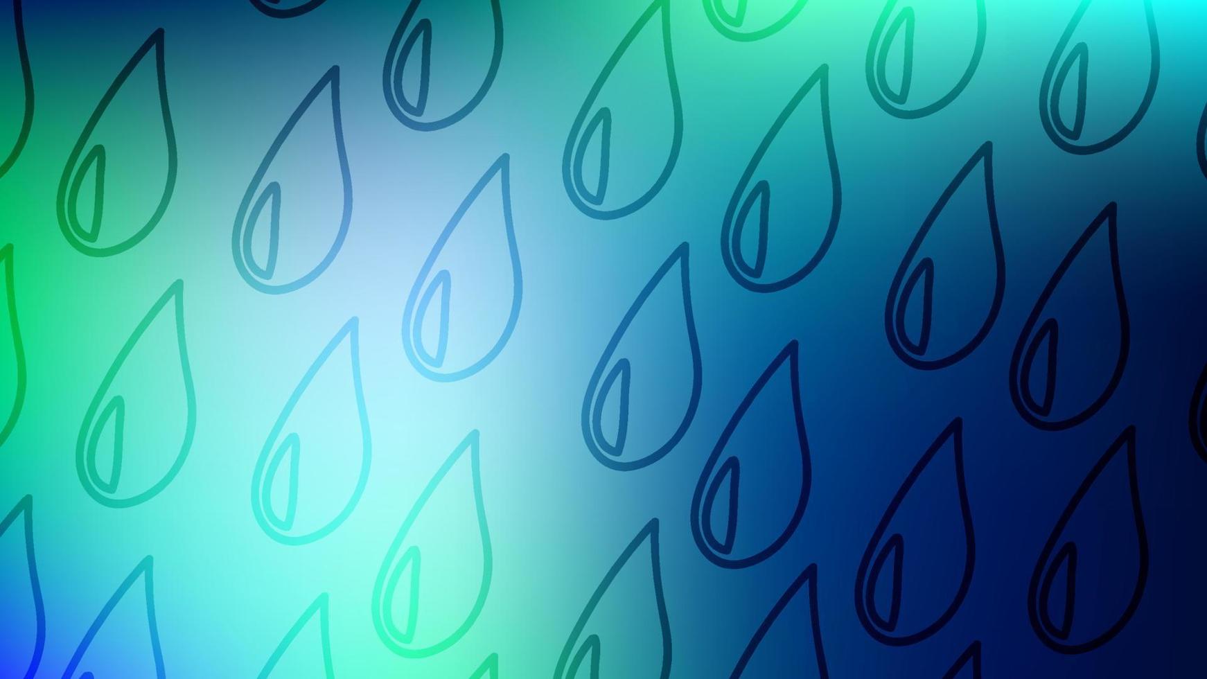 colorido fondo borroso con gotas de agua. lluvia moderna tarjeta de gradiente abstracto. cartel de negocios. vector