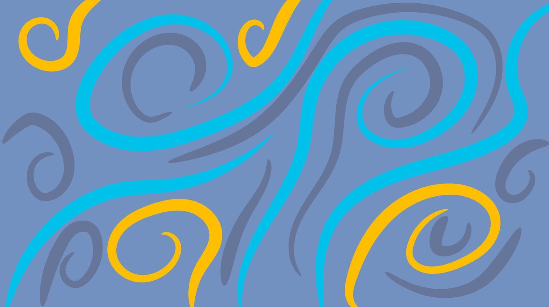 Abstract background with curly brush strokes, template, wave, artistic covers design, colorful texture. Trendy pattern, graphic poster, geometric brochure, card. vector