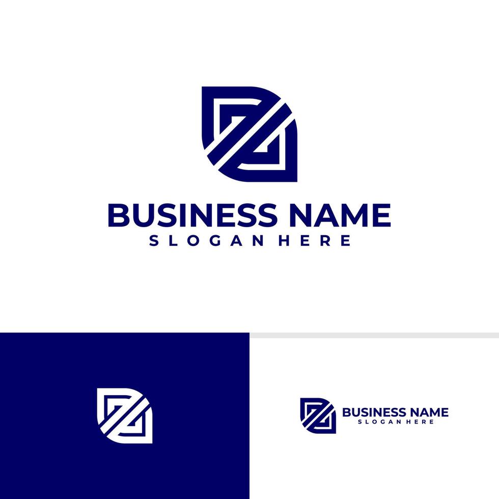 Initial Z V logo vector template, Creative Letter Z logo design concepts