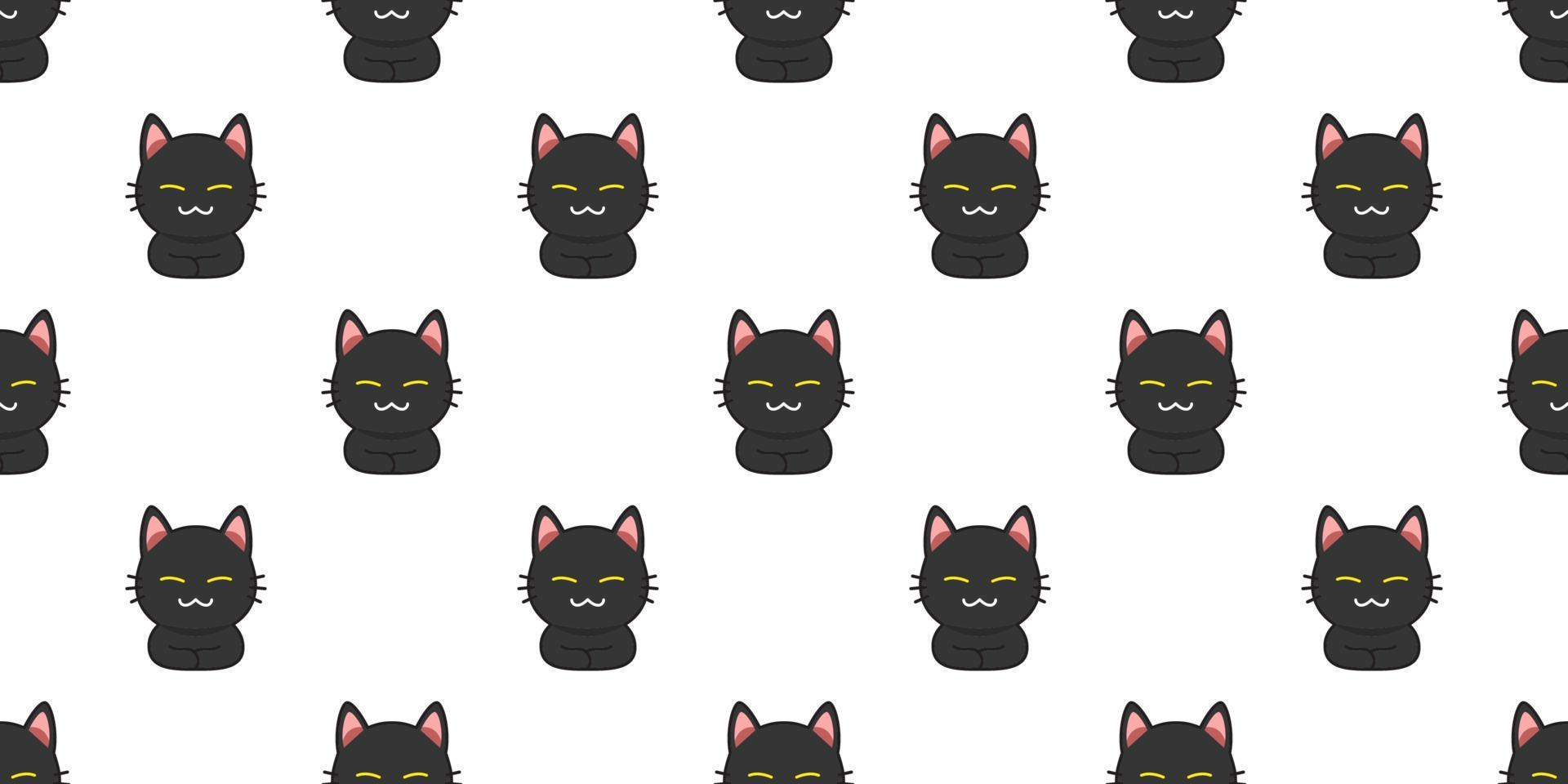 dibujos animados gato negro de fondo transparente vector