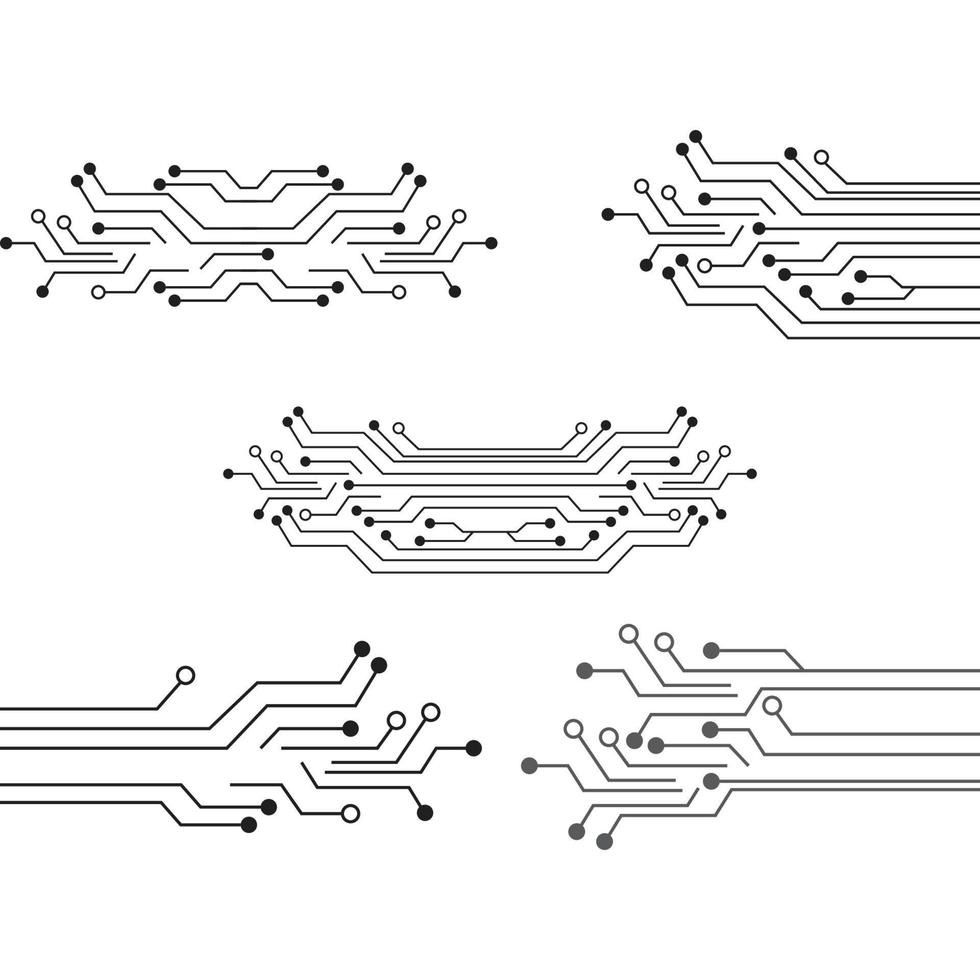 Circuit Logo Template vector illustration icon design