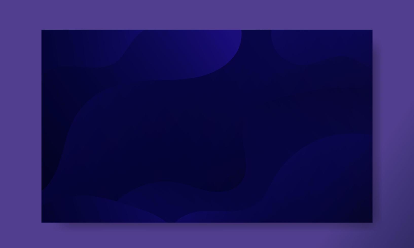 Abstract Dark Blue Fluid Wave Background vector