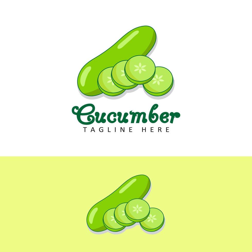 vector de diseño de plantilla de logotipo de pepino