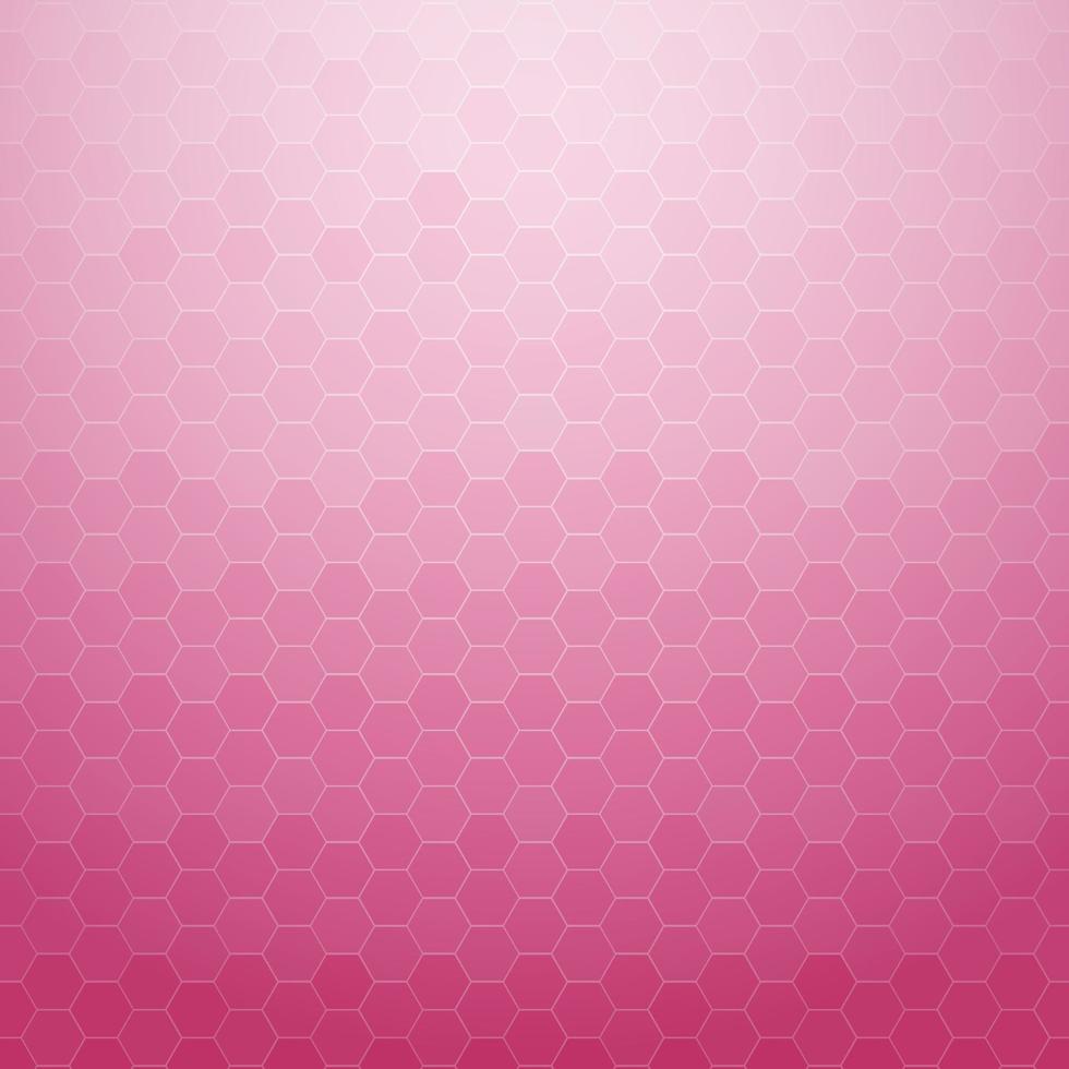 Abstract technology geometric hexagon pink background for designs vector