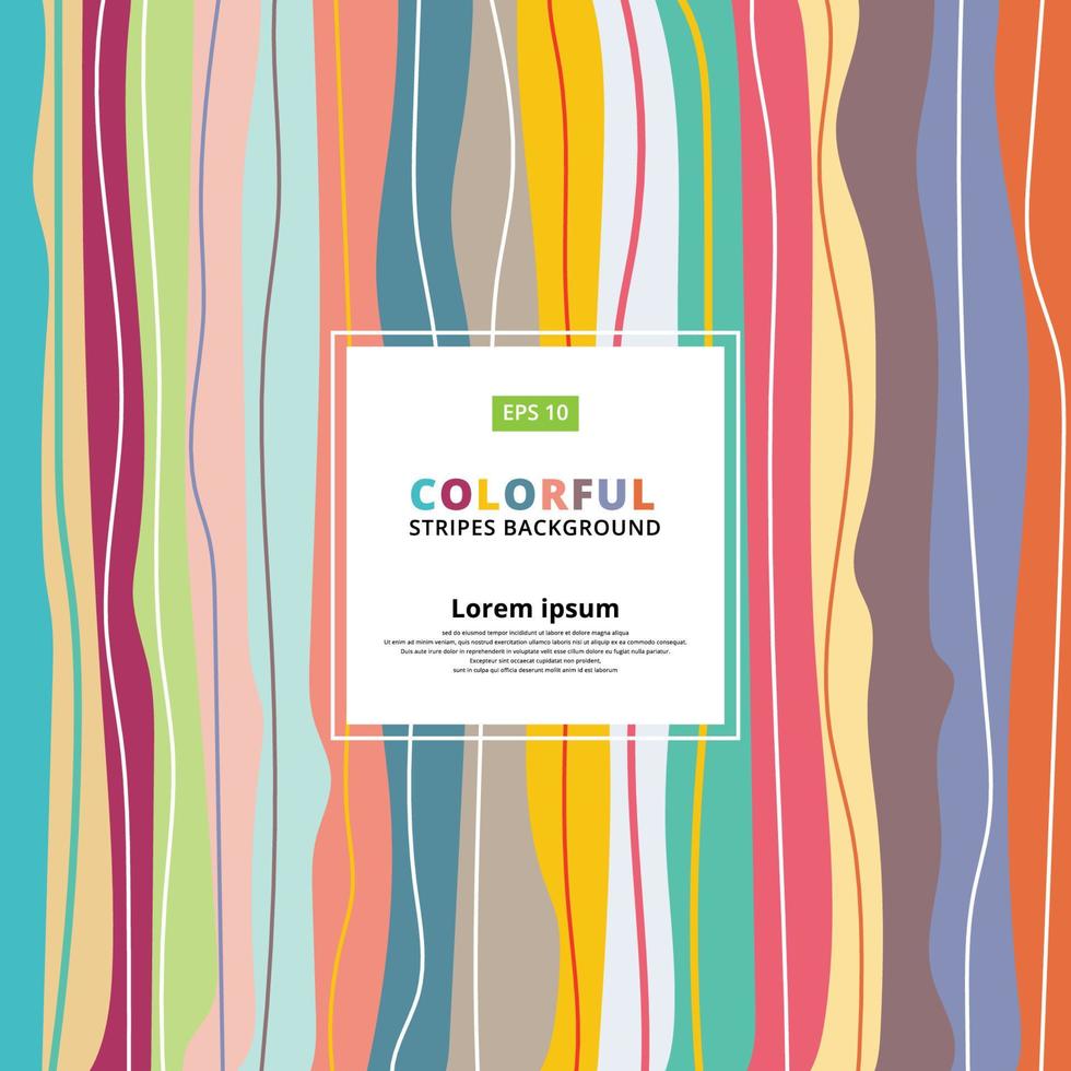 Abstract colorful pastels vertical striped background. Vector