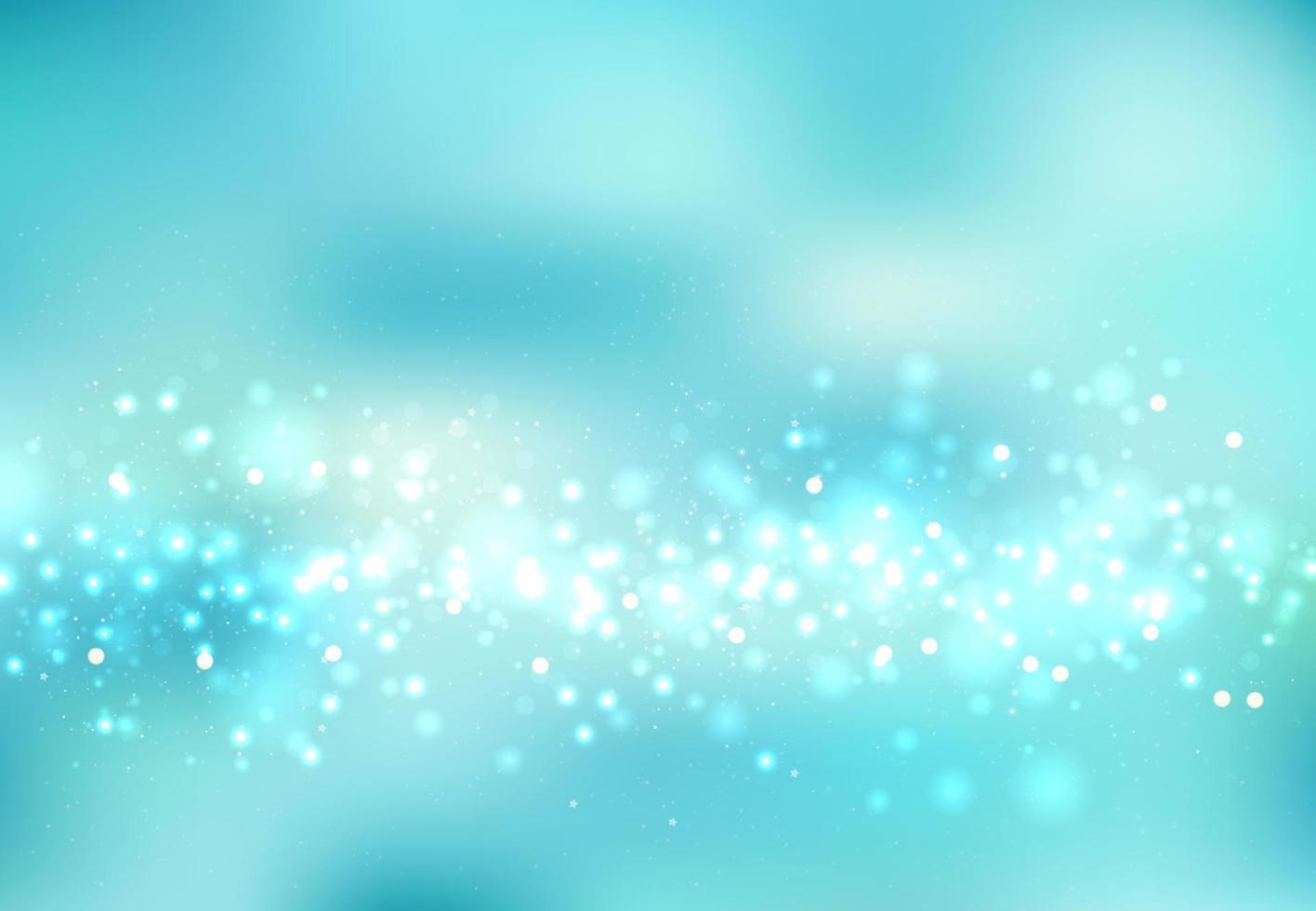 Fondo de luz azul diseño abstracto ilustración vectorial círculo borroso bokeh, nieve vector