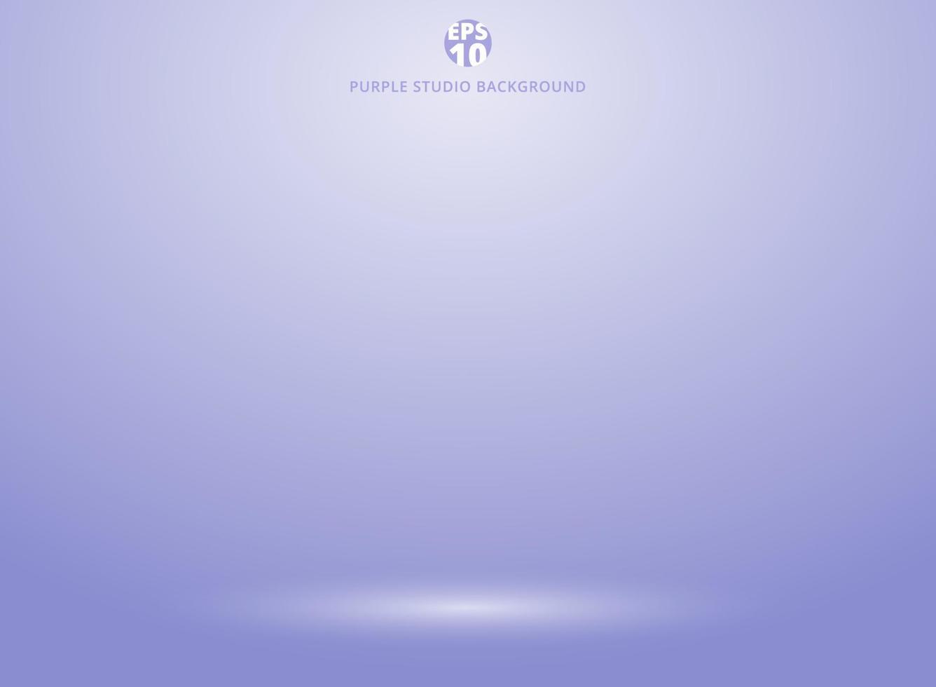 Purple studio background with lighting for valentines day. vector
