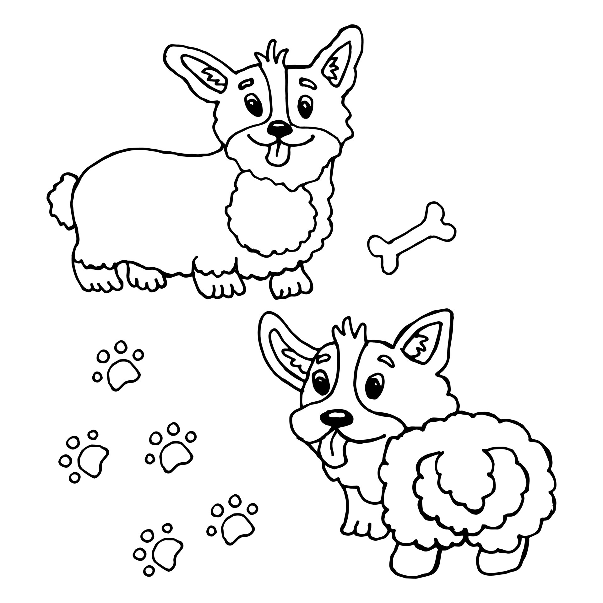 Cute Coloring Pages Of Baby Puppies