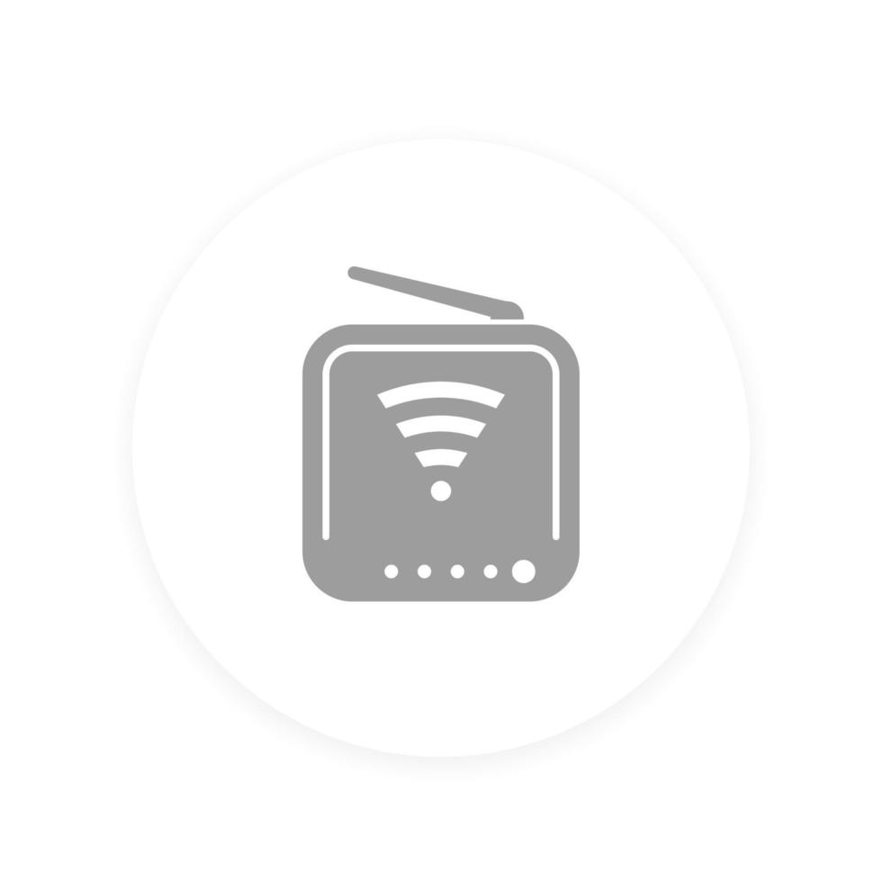 Router icon, vector pictogram