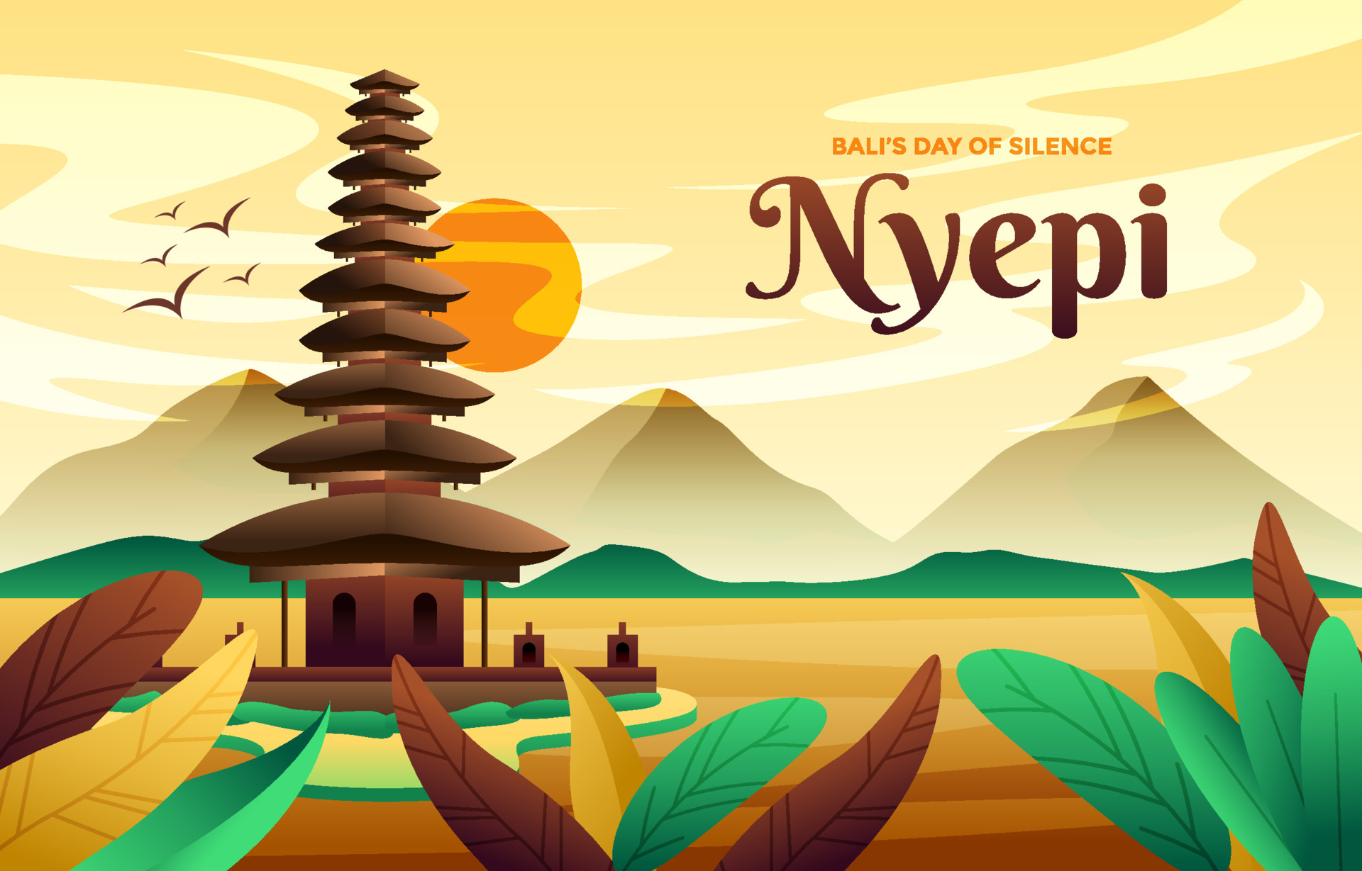 Bali Day of Silence Background 4497912 Vector Art at Vecteezy