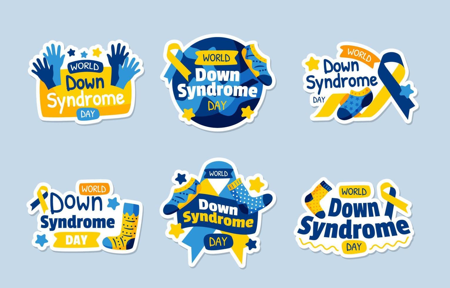 World Down Syndrome Sticker 4497919 Vector Art at Vecteezy
