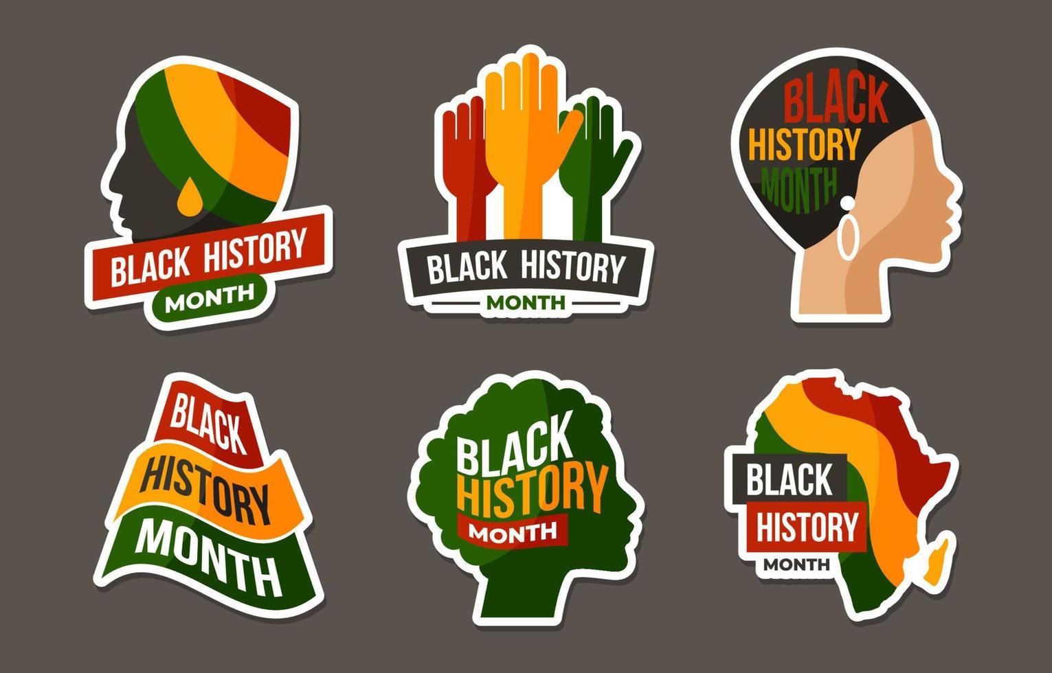 Black History Month Sticker vector