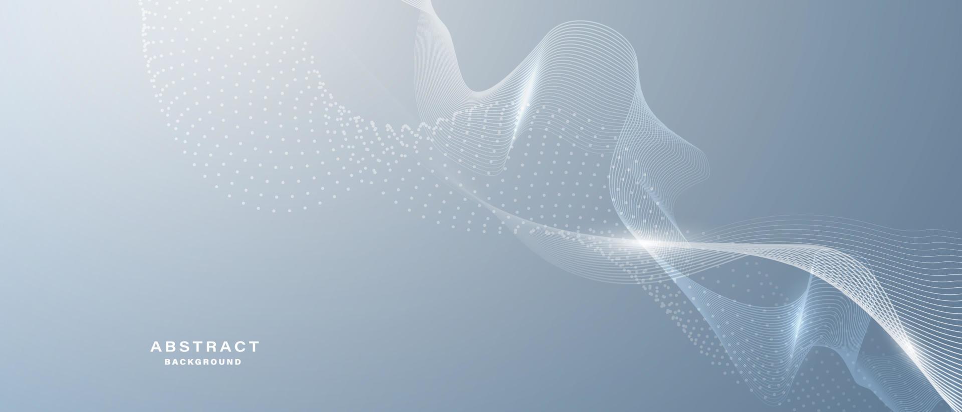 abstract background with flowing particles vector