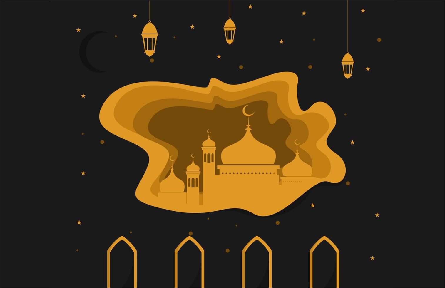 Elegant Paper Art Modern Desi... vector