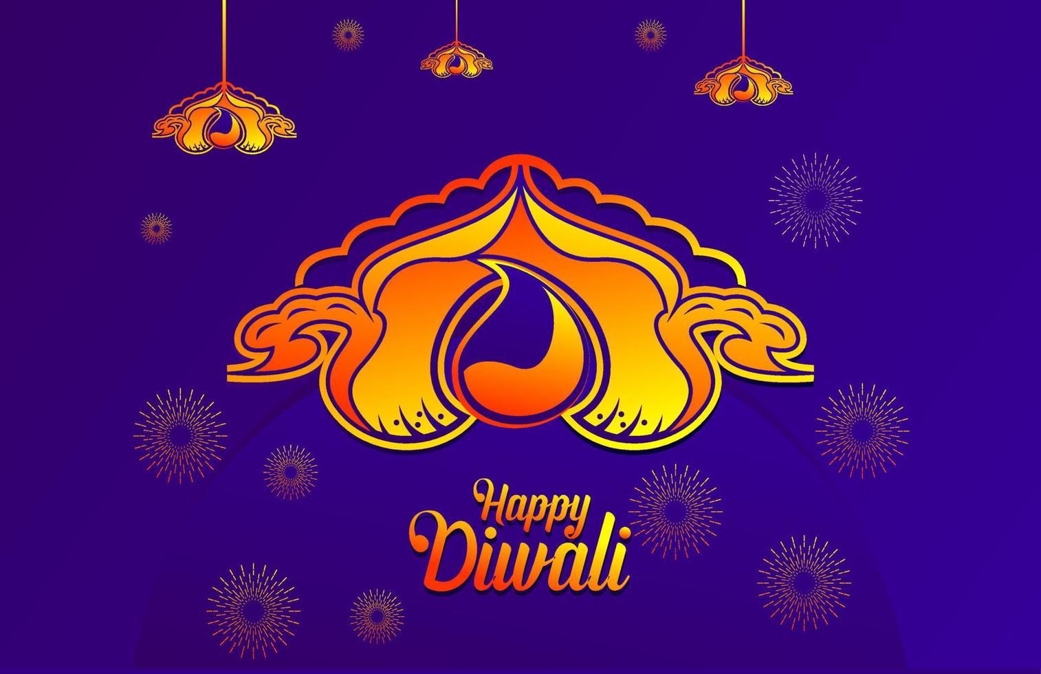 Happy Diwali Festival Abstrac... vector