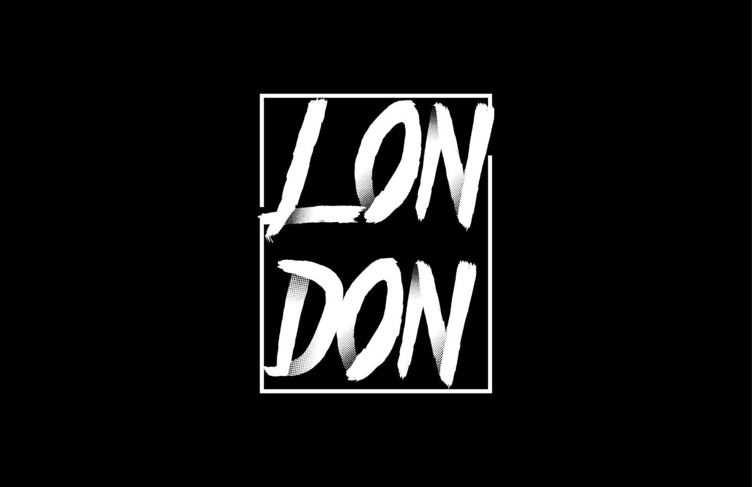 LONDON MODERN TYPOGRAPHY TEE ... vector