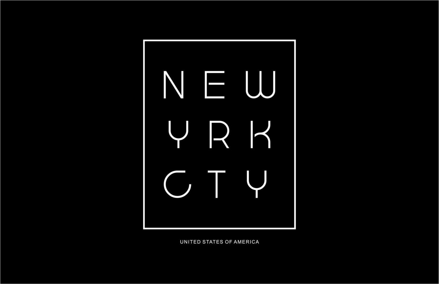 NEW YRK CTY USA TEE GRAPHIC.eps vector