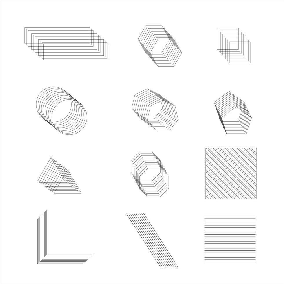 Geomatric line pattern illustration design vector