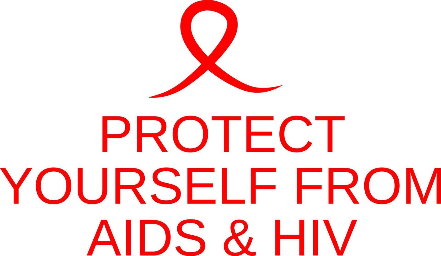 World aids Day. Red heart December 1st. AIDS awareness. HIV disease. Banner with the words Stop AIDS. The heart that dictates vector