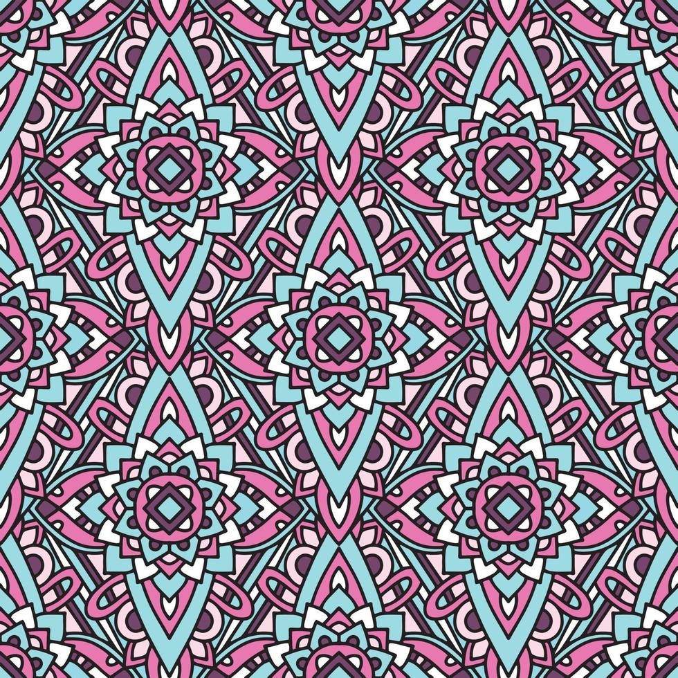 Colorful tribal native pattern, outline style vector