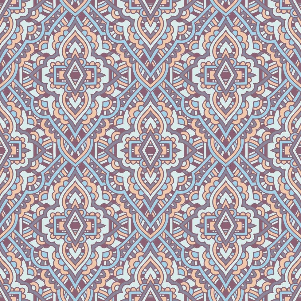 Aztec tribal seamless black and white pattern vector