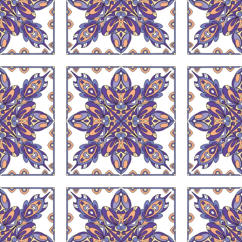Abstract ethnic seamless pattern. Tribal art boho print, hand drawn ornament. Background texture, wallpaper, wrapping vector