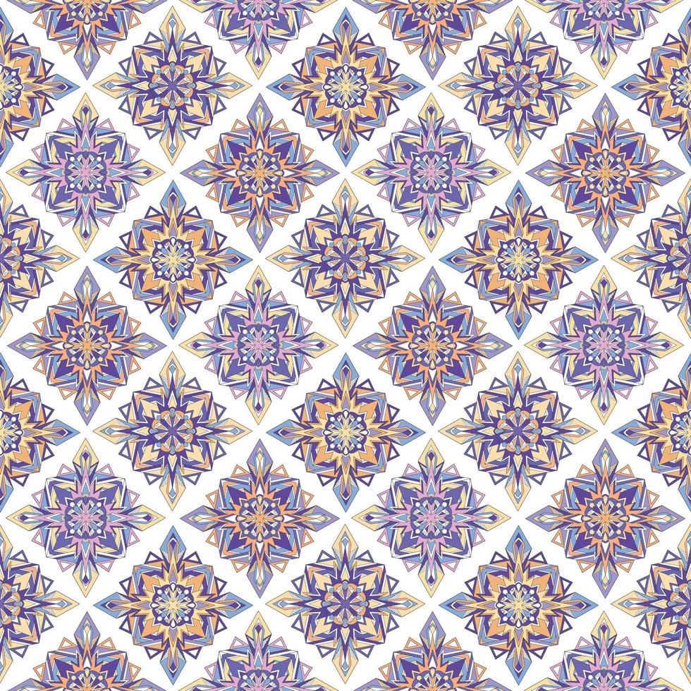 Ethnic boho seamless pattern. Ethno ornament. Tribal art repeating background. Cloth design, wallpaper, wrapping vector
