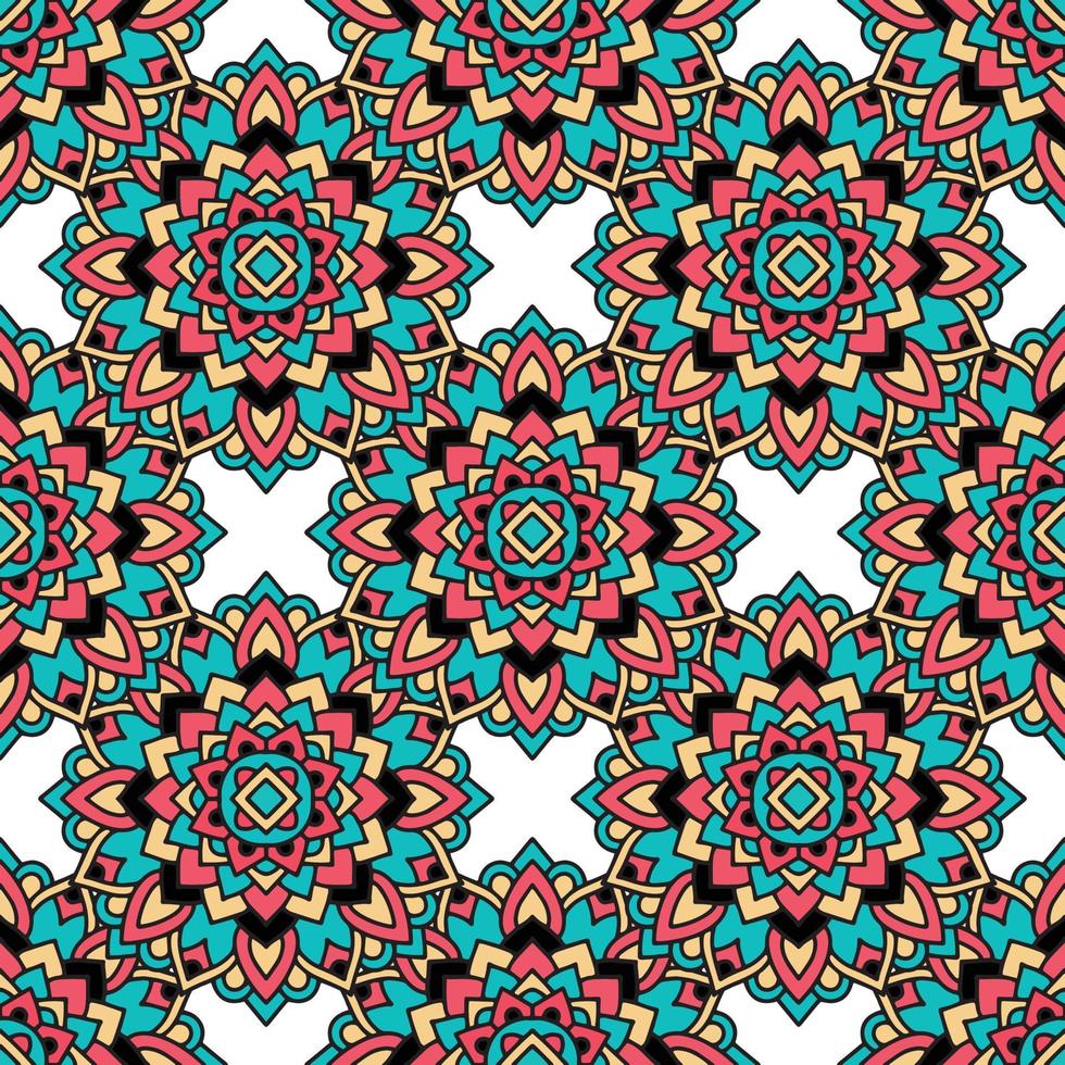 Aztec tribal pattern, outline style vector