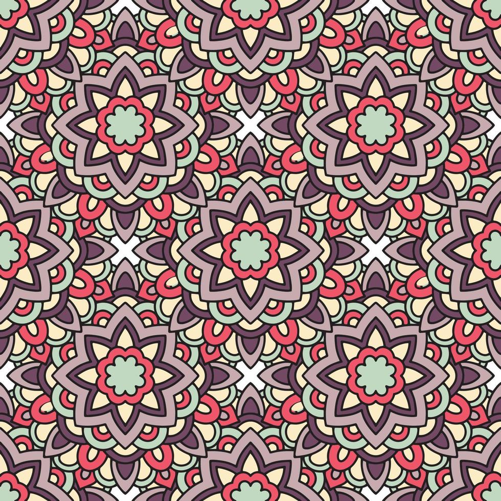 Ethnic tribal pattern, outline style vector