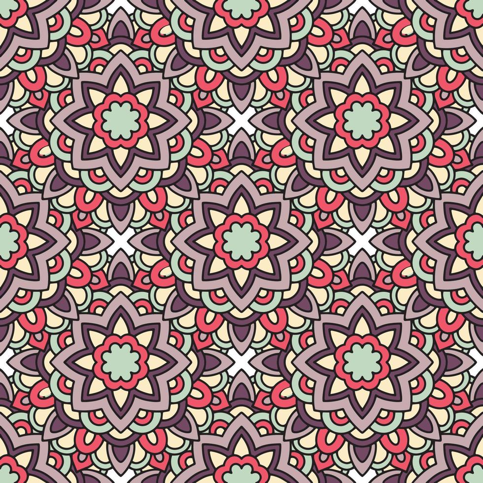 Ethnic tribal pattern, outline style vector