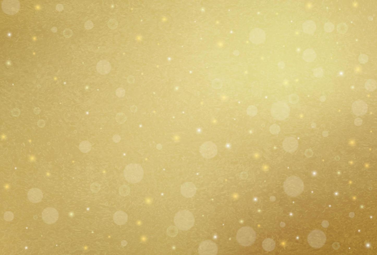 Gold background with snowflakes vector